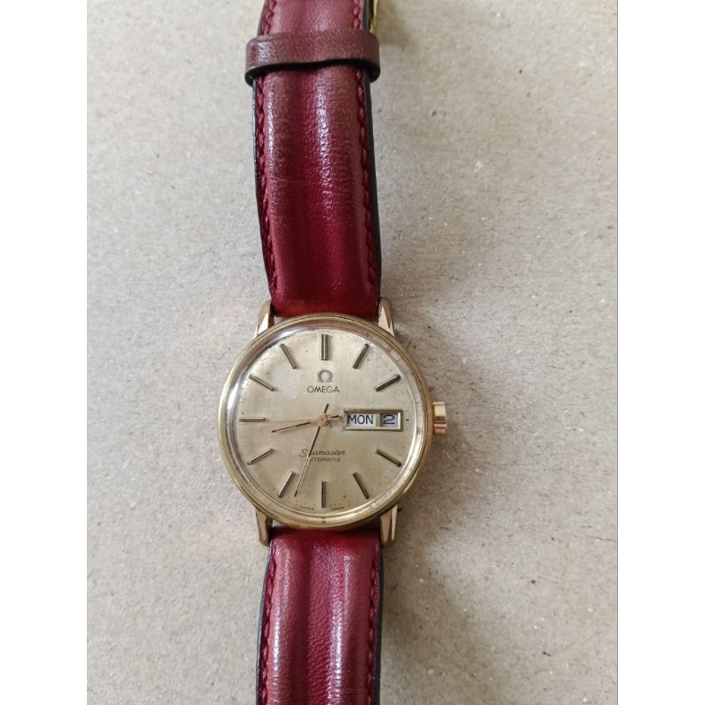 OMEGA SeaMaster Original Gold Plated, Hari-Tanggal..Second