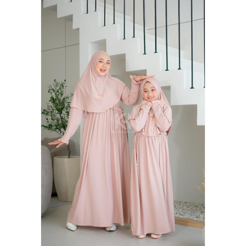 Mecca Gamis Couple Ibu Anak Jersey Premium Mewah