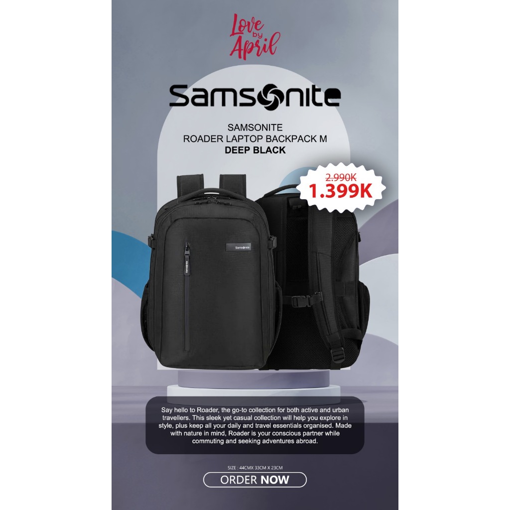 Samsonite Roader Laptop Backpack M Deep Black