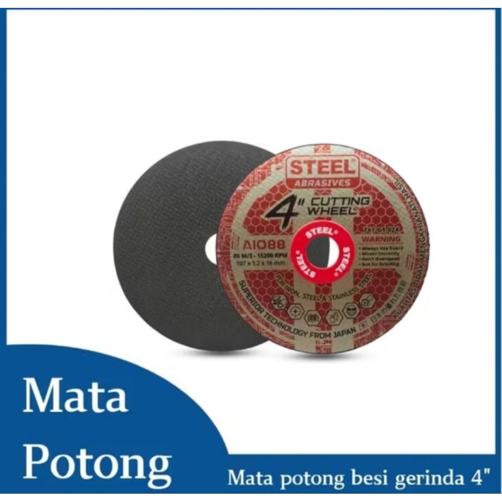 mata potong besi grinda 4" awet kuat banget whell steel