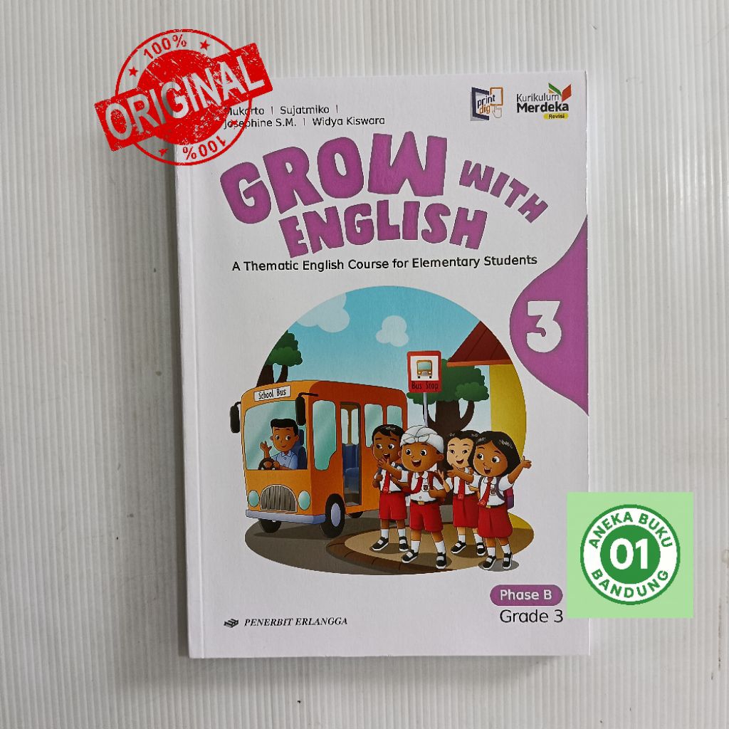 Grow With English Kelas 3 SD/MI Kurikulum Merdeka Erlangga