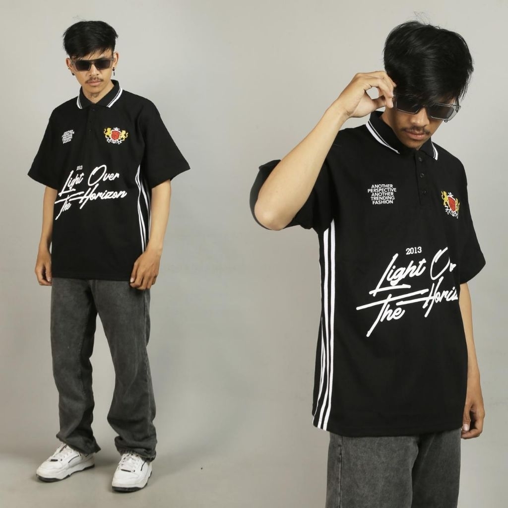 LUMO.LTD TERBARU "KS-OVS RGBY 04-BL" KAOS RUGBY OVERSIZED HOOPS BANJARMASIN