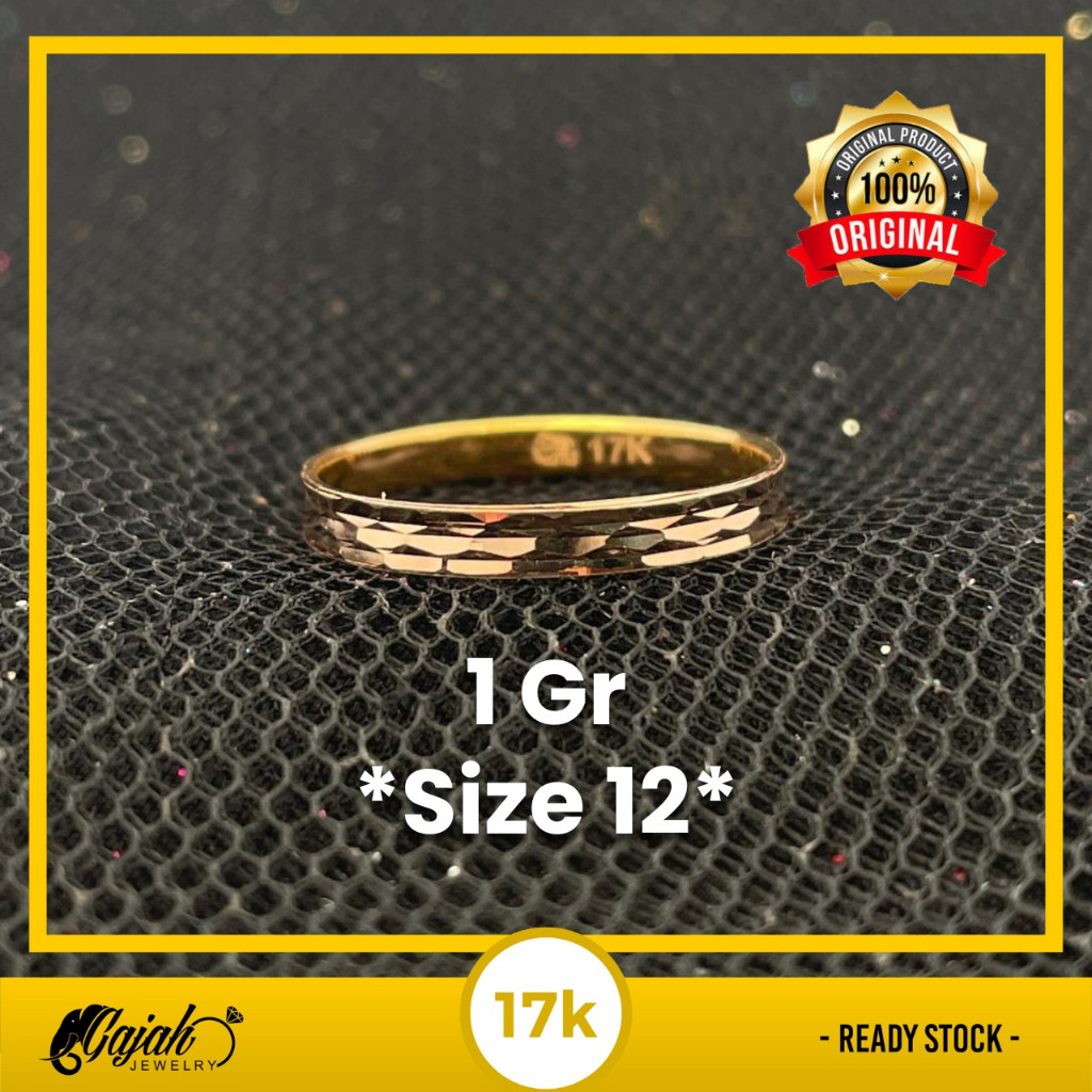 Cincin Emas 17K 1 Gram Toko Emas Gajah Online Salatiga 8041