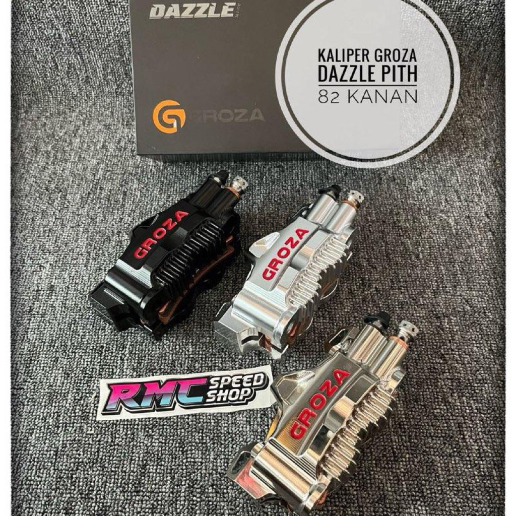 Kaliper Groza Dazzle Dezel 4piston 4p pith82 kanan original / Kaliwpr Groza 4p 4piston pith 82 origi
