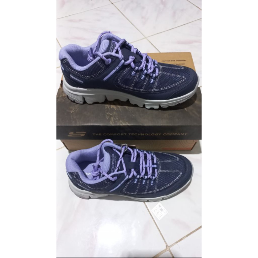 Skechers Stamina Womens Shoes-Navy