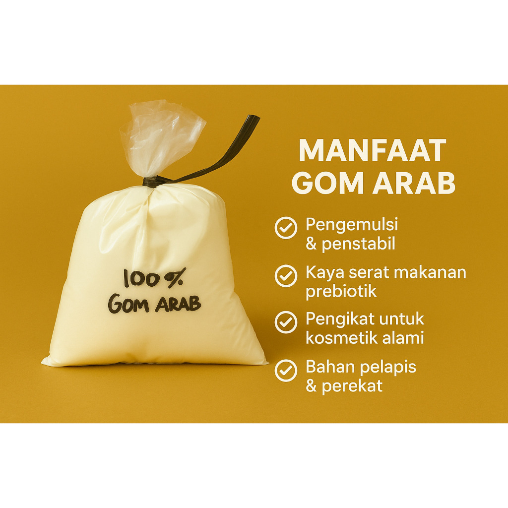 Arabic Gum Powder 100 gram / Gum Arab / Acacia Gum Bubuk 100 Gram
