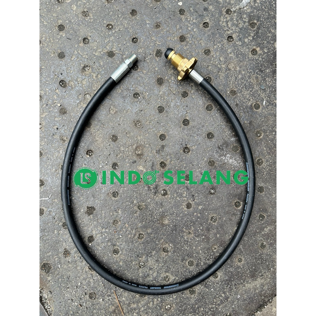 SELANG TABUNG GAS 1/4” PIGTAIL BRIDGESTONE 50KG DRAT 1/4 INCH HOSE BS 1 METER