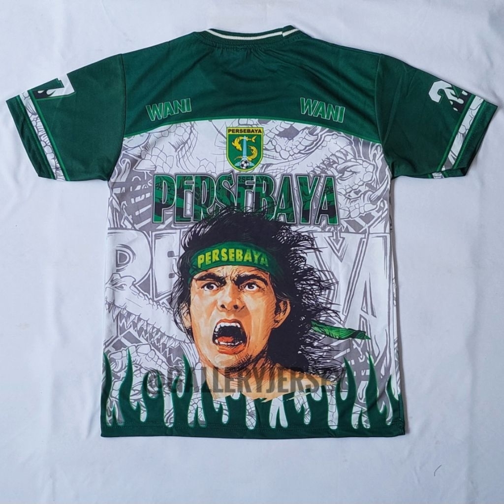 SETELAN BONEK WANI ANAK ANAK PERSEBAYA PRINTING SETELAN BAJU BONEK WANI ANAK ANAK PERSEBAYA PRINTING