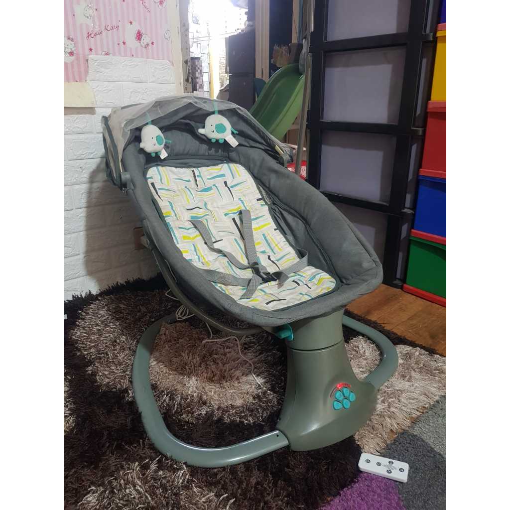 Bouncer ayunan bayi cocolatte snuggli elektrik