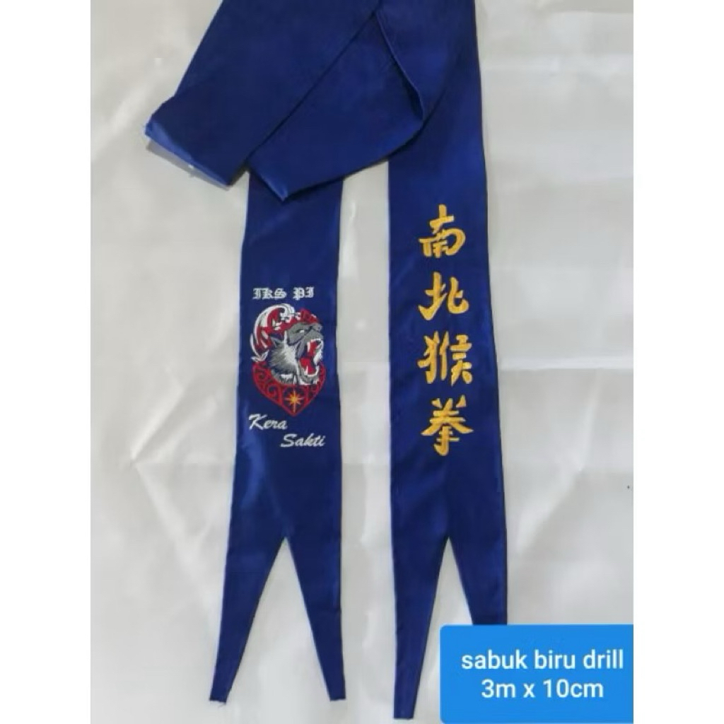 sabuk ikspi kera sakti 4 meter bahan kain drill tidak kaku premium gambar kera raja