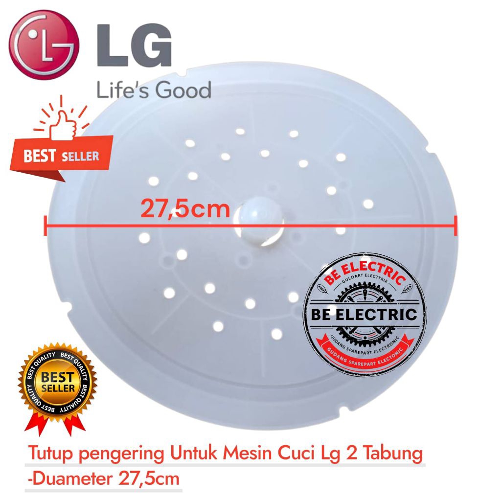 TUTUP PENGERING MESIN CUCI LG 2 TABUNG DIAMETER 27,5CM -TUTUP PENGERING