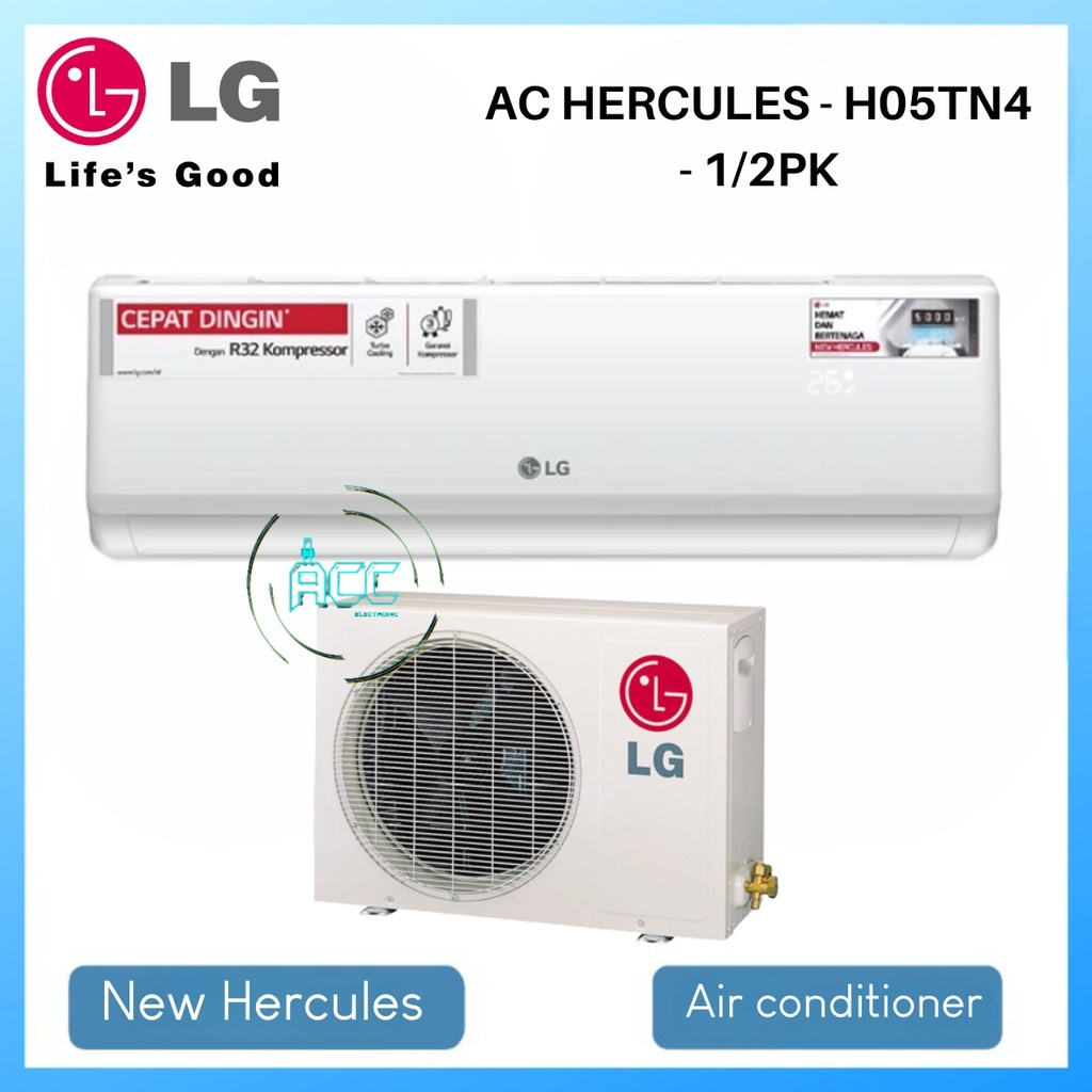 LG AC SPLIT STANDARD 1/2 PK H05TN4 R32 AC 0,5PK