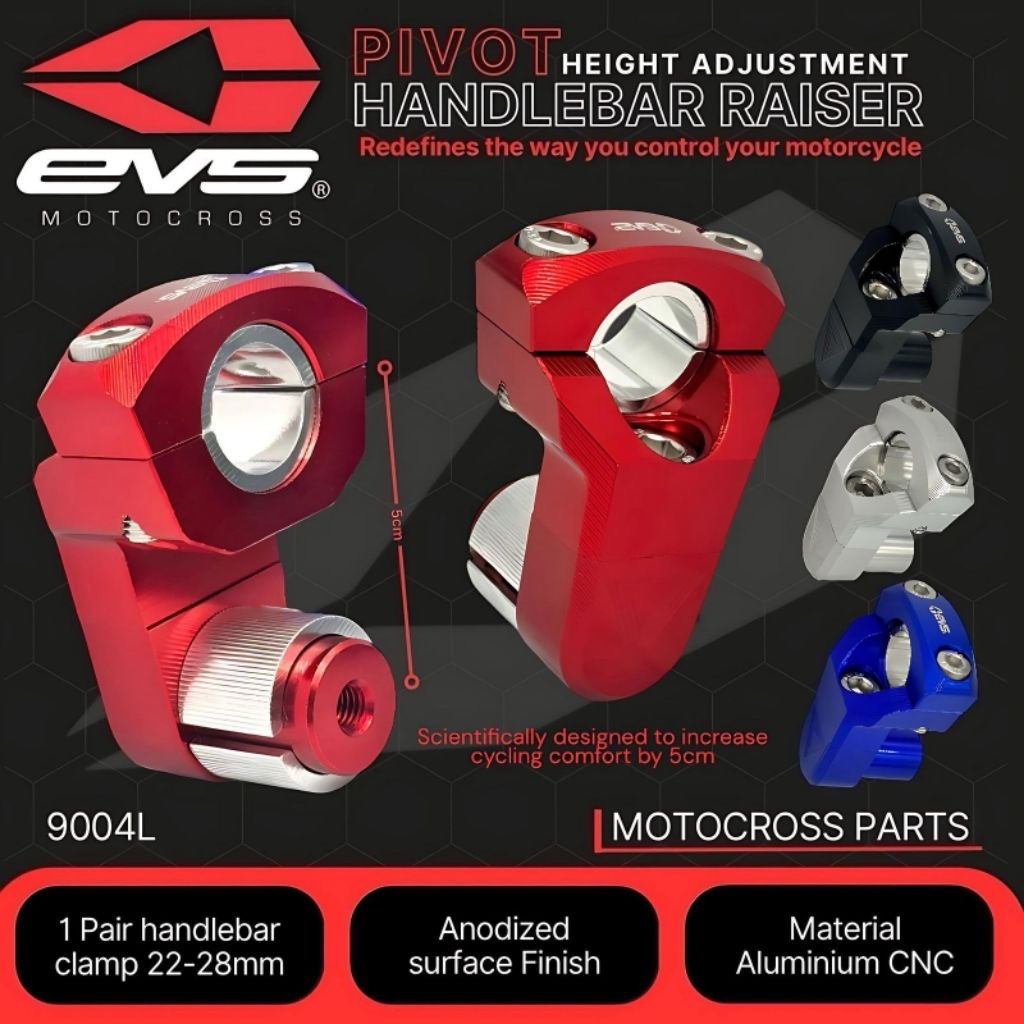 RAISER STANG PIVOT EVS PENINGGI STANG PIVOT BAHAN FULL CNC ALUMINIUM