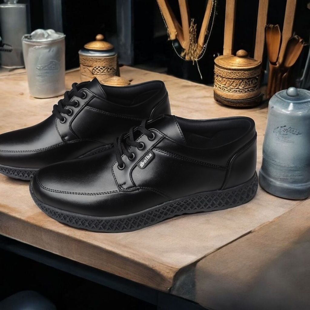 sepatu pria kantor sepatu kondangan sepatu formal kulit sintetis