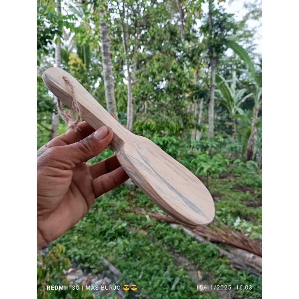 centong nasi asli kayu jati tua murah meriah terlaris