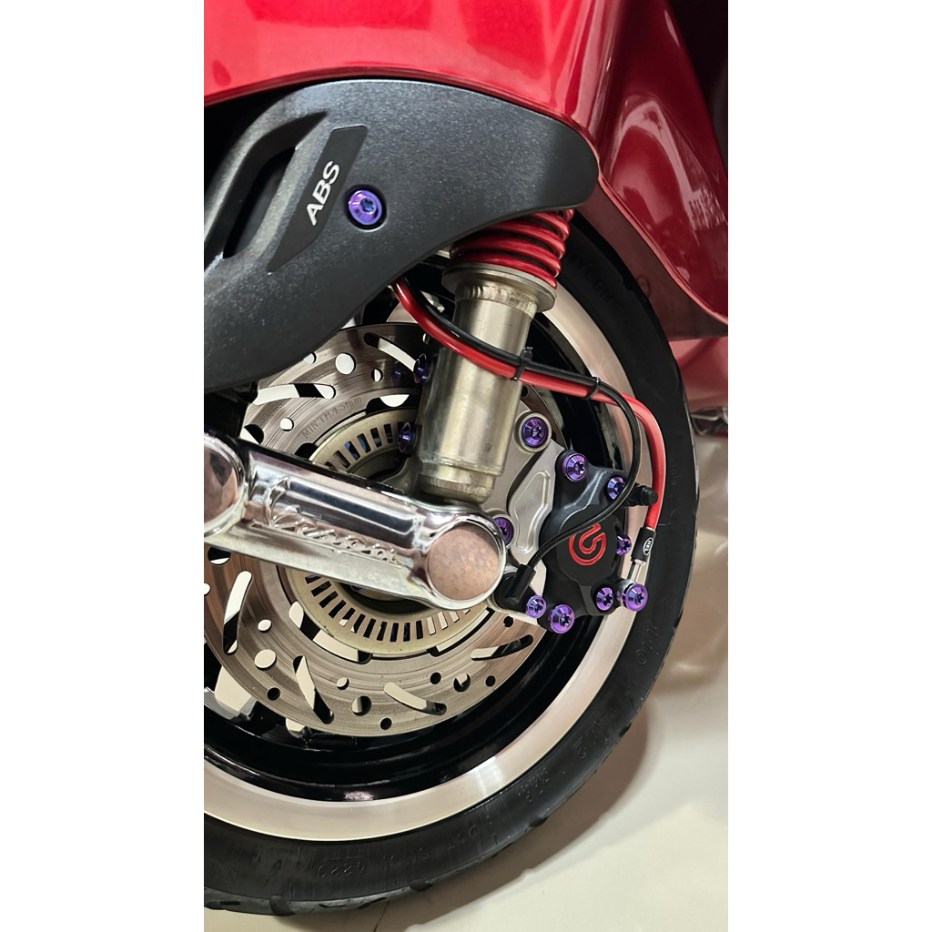 baut full titanium brembo 2p vespa matic