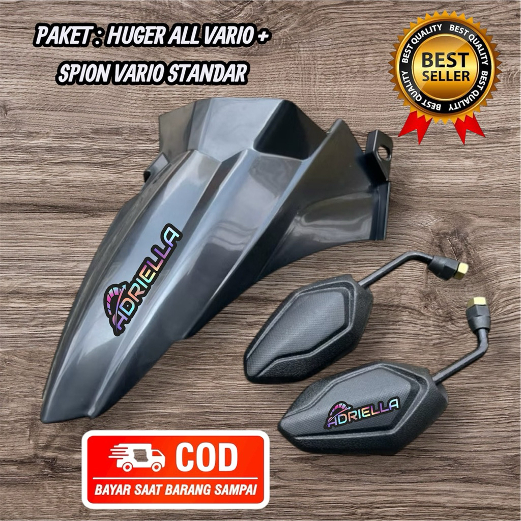 CoD PAKET Spakbor Kolong Hugger Vario 125 150 HITAM Aksesoris Variasi Honda Old FI TGP Click Plus Sp