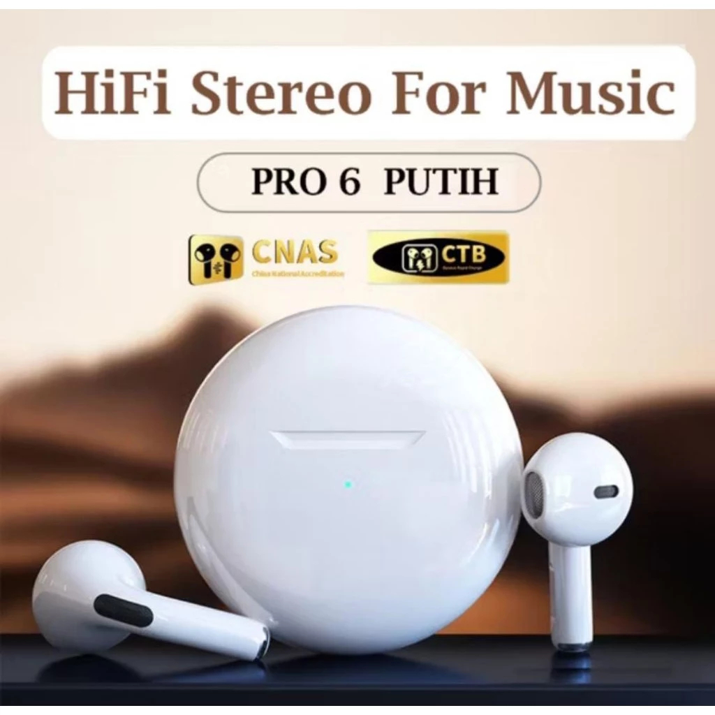 Headset Bluetooth TWS B11 Pro6 Original Wireless / Earphone Bluetooth 5.2 TWS Pro6