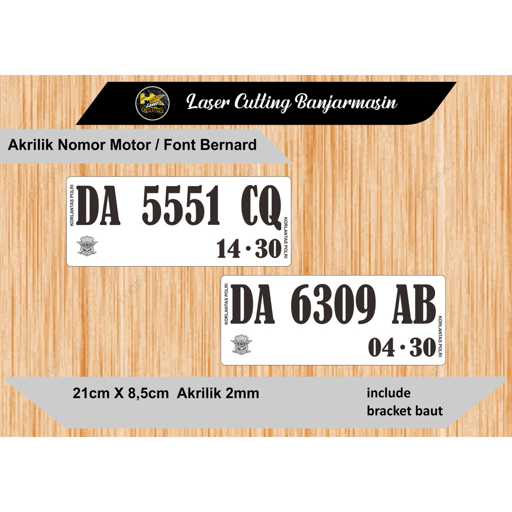 akrilik nomor plat motor, variasi nomor plat motor, plat nomor akrilik, plat motor akrilik hurup tim