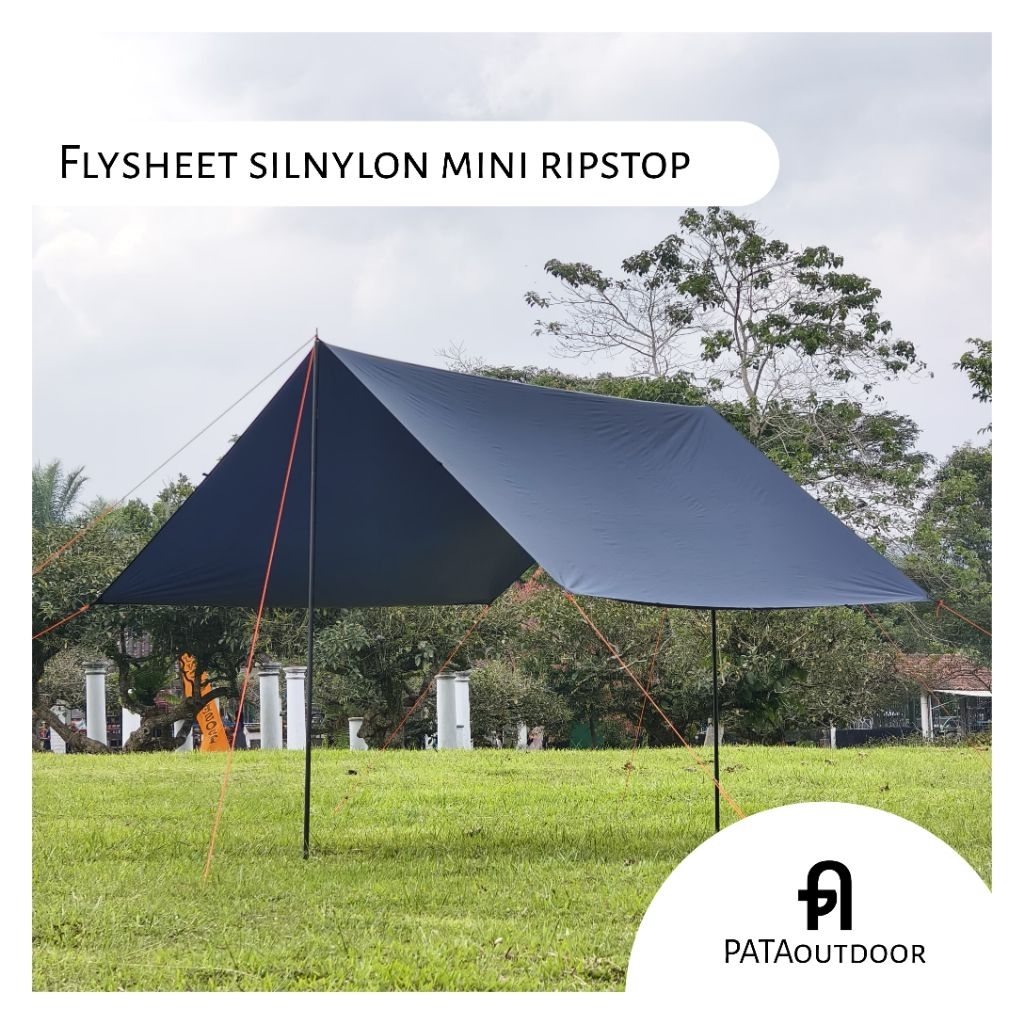 Flysheet Nylon Mini Ripstop 20D 3x3 (16 Loop) – Shelter Canopy / Kanopi Tenda Camping