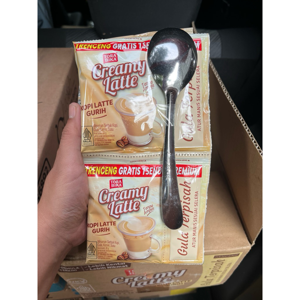 Torabika creamy latte free sendok