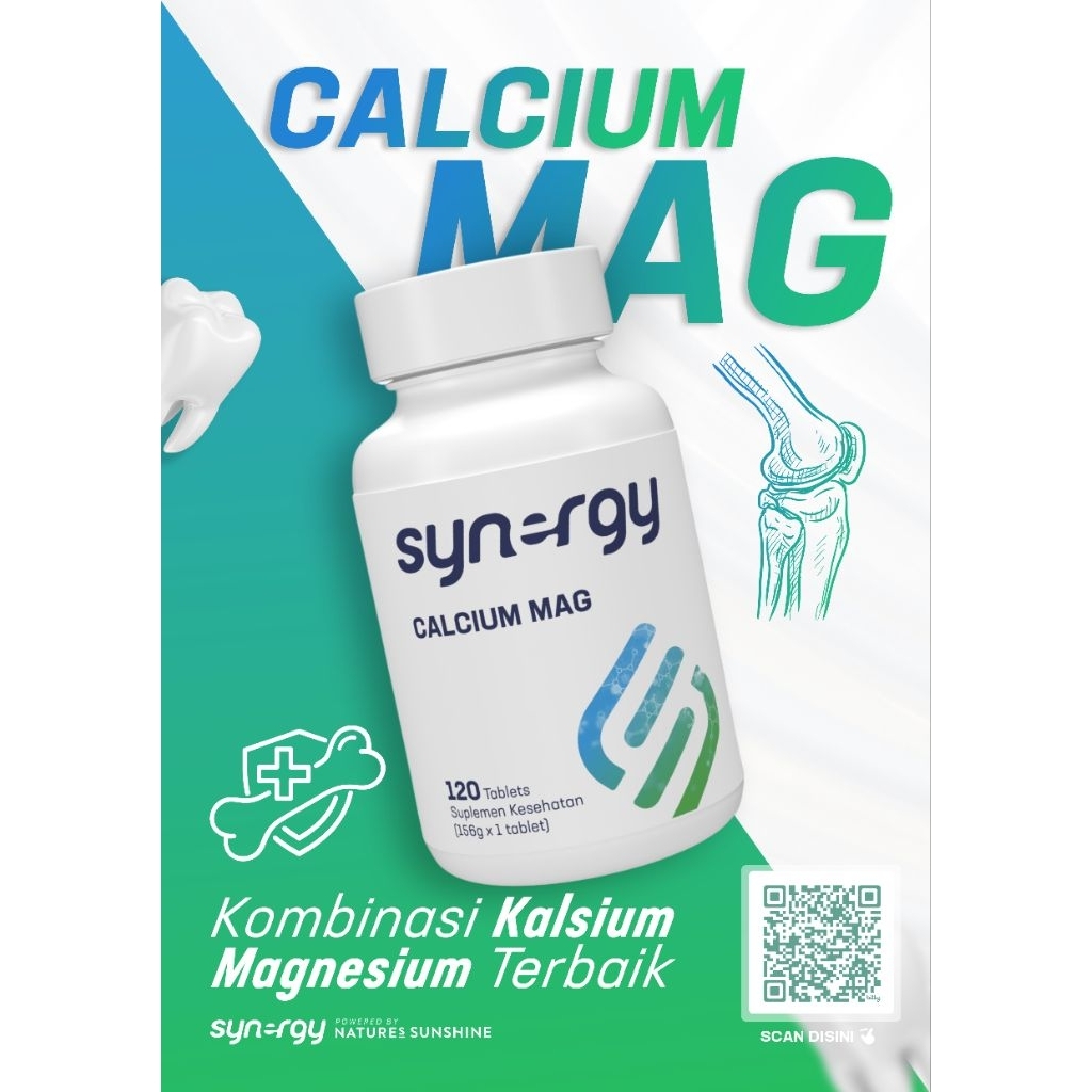 Calcium Mag Synergy Suplemen Kalsium Harian Dari USA Resmi Dan Original