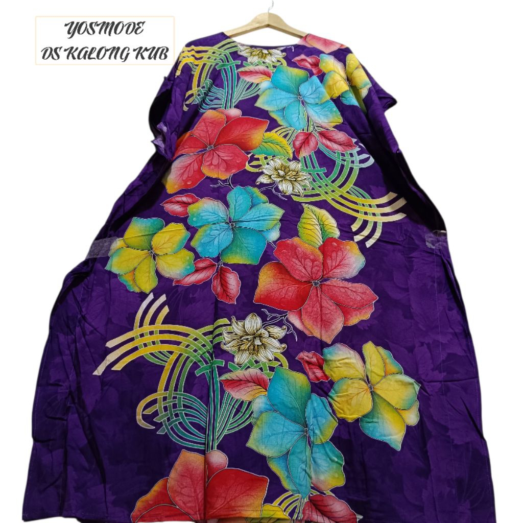 DASTER KALONG KENCANA UNGU LEBEL BIRU BAJU DASTER LOWO JUMBO ASLI BATIK KU