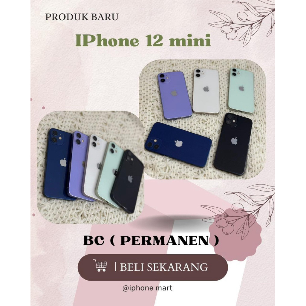 Iphone 12 Mini 64gb Second Like New Original Mulus No Minus