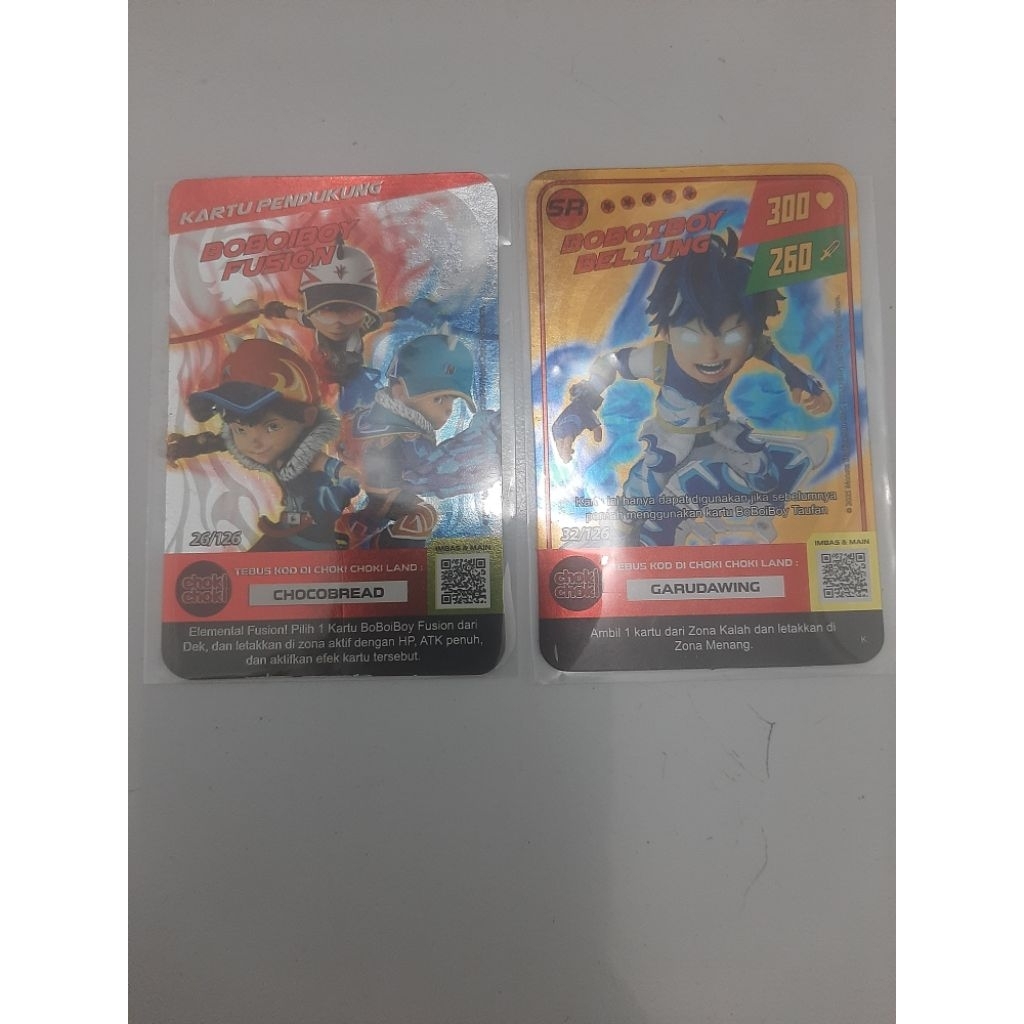 KARTU BOBOIBOY HOLOGRAM/FOIL CHOKI CHOKI BATCH 1
