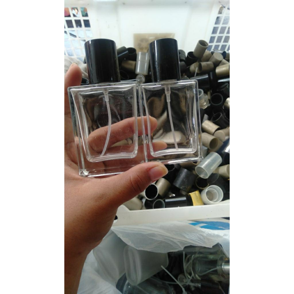 botol kotak Hermes 30ml 50ml