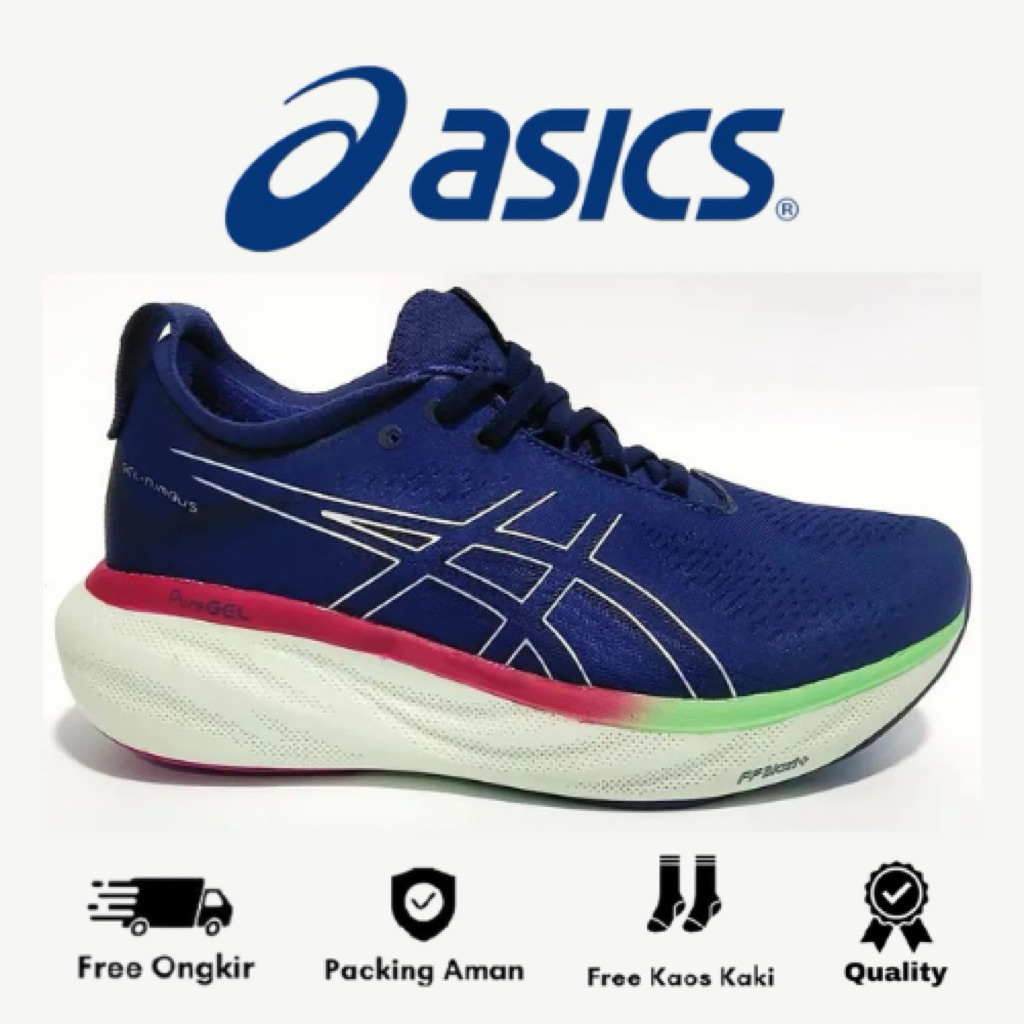 Running Shoes Asics Nimbus 32 Indigo Blue Pure Silver Running Shoes