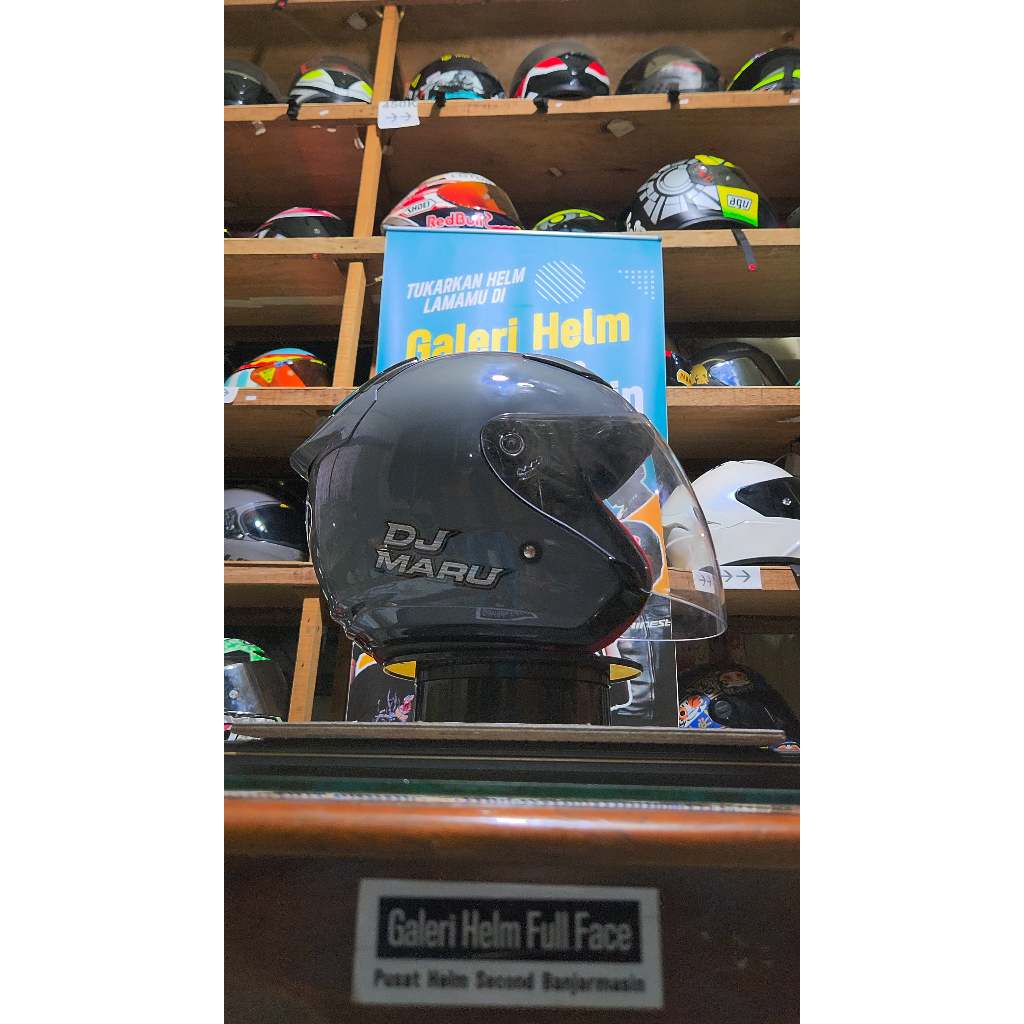 KYT DJ MARU GREY GLOSSY SECOND