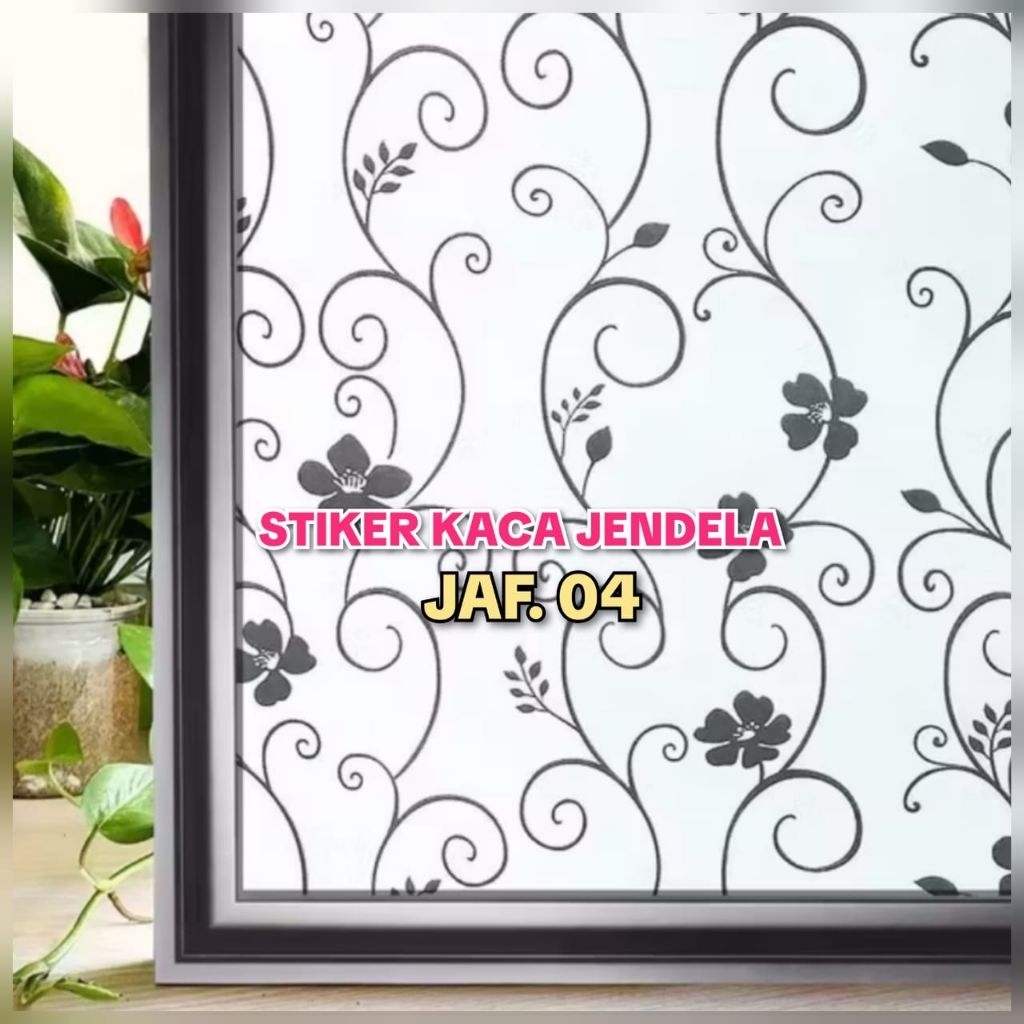 Sticker Sandblast motif / stiker kaca motif untuk jendela rumah /Sandblast motif