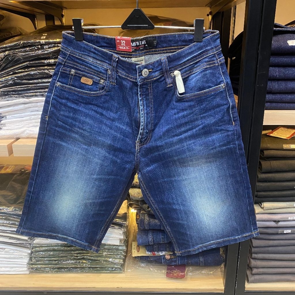 gabrielle celana pendek jeansn pria regulerfit