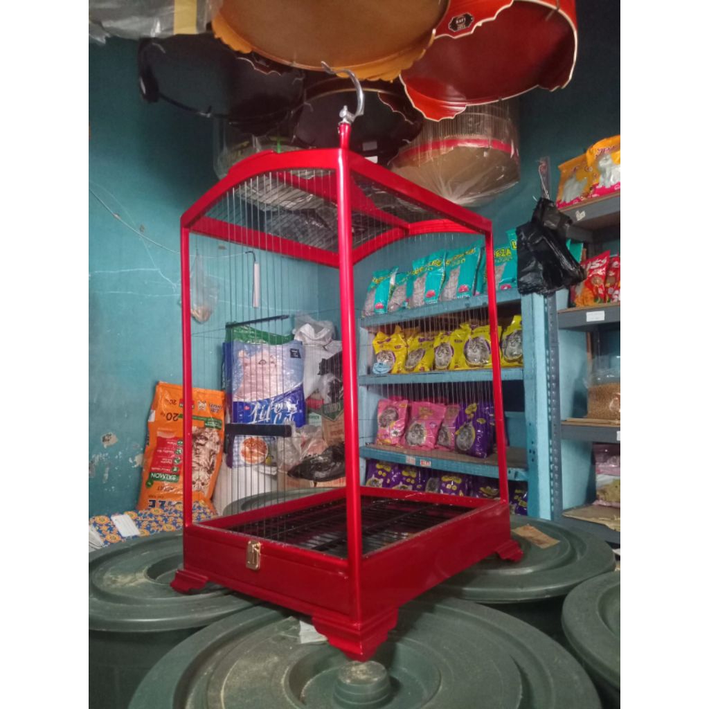 Sangkar Kandang Koshan Ceper DiamonD Ruji Senar Dan Fiber No 2