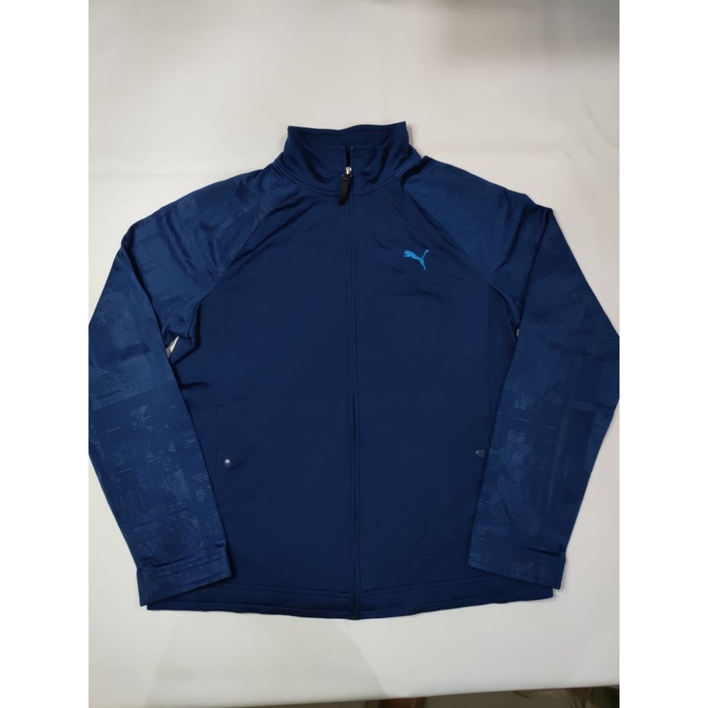 Jaket olahraga tracktop biru pria wanita