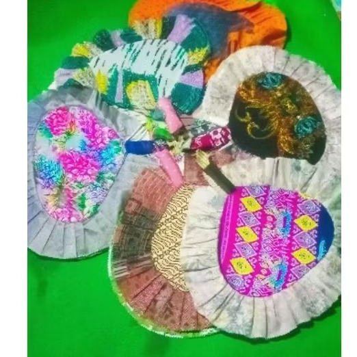 GROSIR KIPAS SOUVENIR || KIPAS TANGAN KAIN MOTIF BATIK