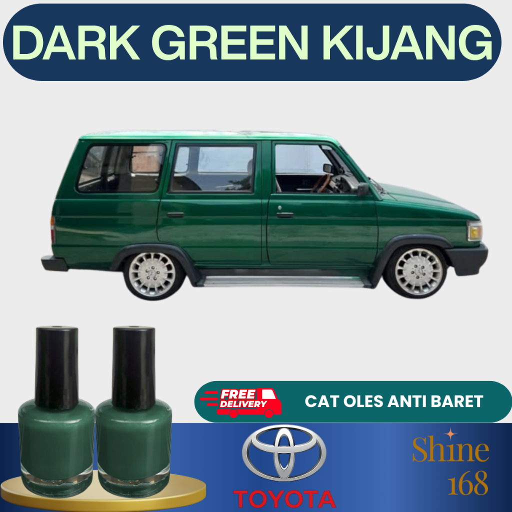Cat Oles Hijau Tua Metalik Dark Green Metallic Pengilang Baret Lecet Mobil Praktis Scratch Remover 0