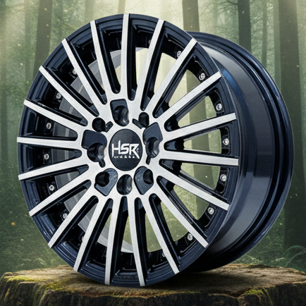 VELG MOBIL SOLUNA STARLET ESTILO KARIMUN WAGON R S PRESSO HSR TANDAM R14 TITANIUM BLUE FACE