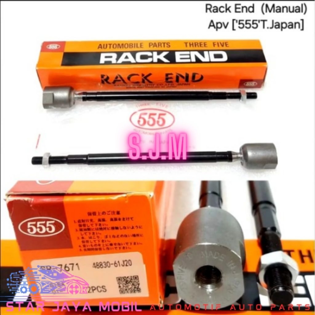 RACK END LONG TIE ROD 555 JAPAN ORIGINAL. APV MANUAL