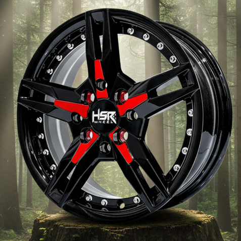 VELG MOBIL BRIO AGYA AYLA CALYA SIGRA VIOS CITY PICANTO KARIUN WAGON R ESTILO HSR KEUNIKAI BLACK RED