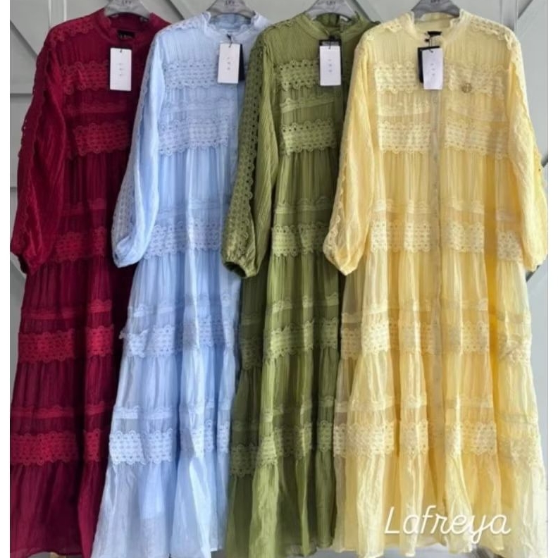 Dress gamis lador alexa lafreya