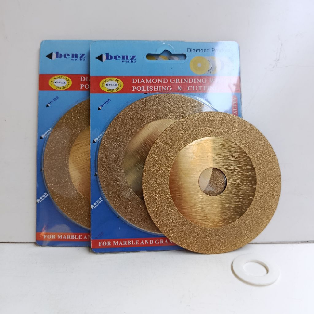 MATA GERINDA POTONG POLES KACA GRANIT MARMER BENZ 4"  DIAMOND MATA PISAU POLES POTONG KACA GRANIT
