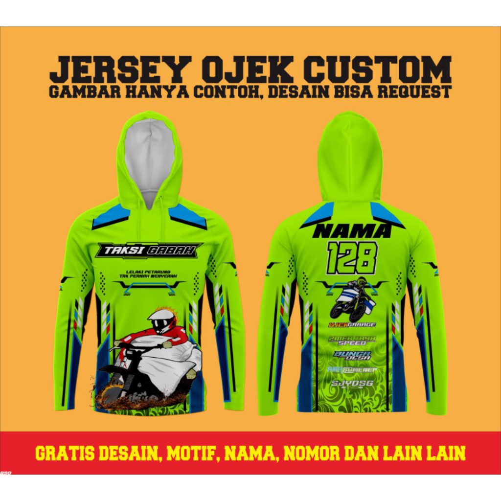 jersey kaos ojek gabah taksi gabah bisa request