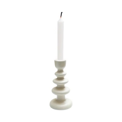 Arthome 10x10x20.5 Cm Tempat Lilin Dekorasi - Krem  10525017