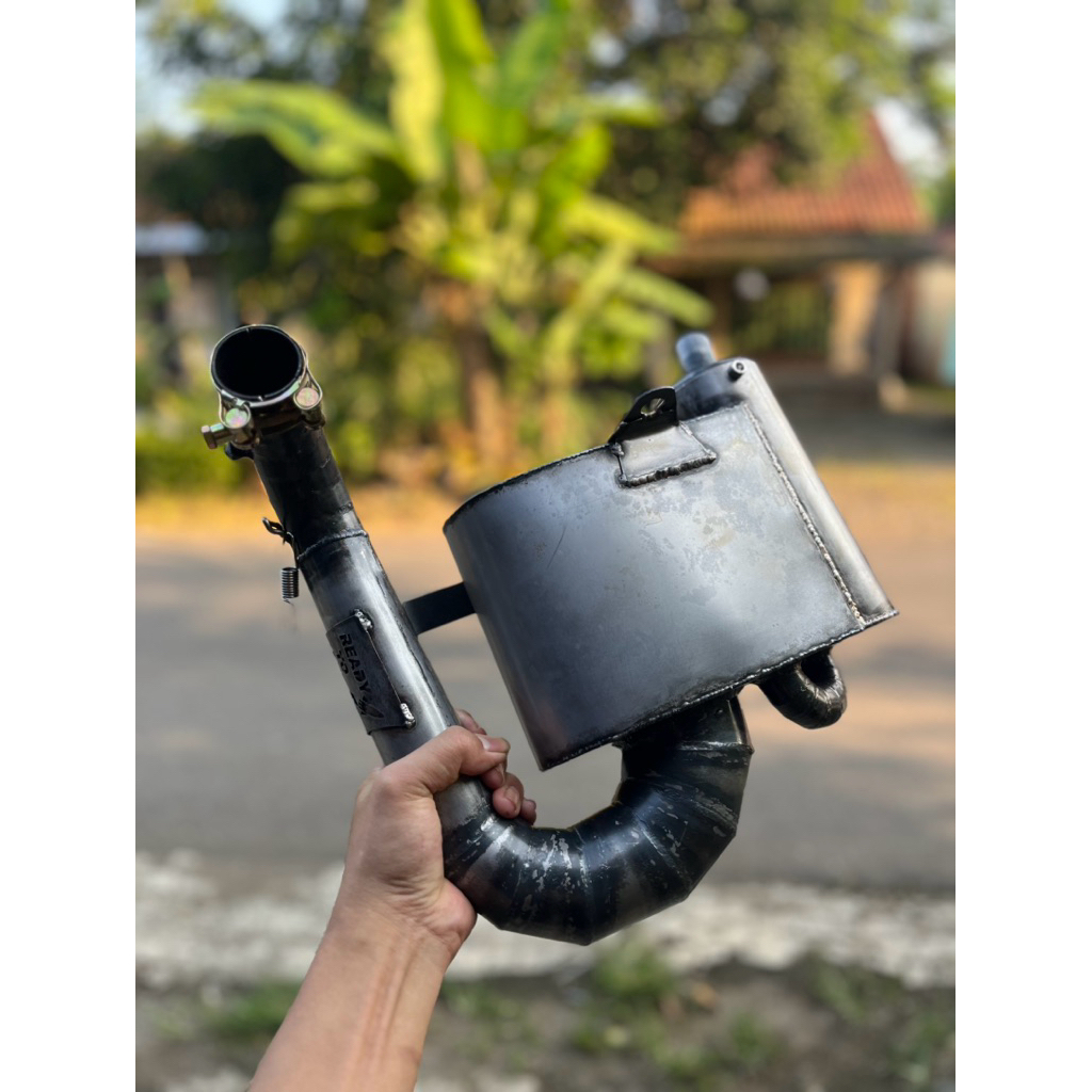 Knalpot Vespa Standar Racing Type SS Octopus Pernis By KY26