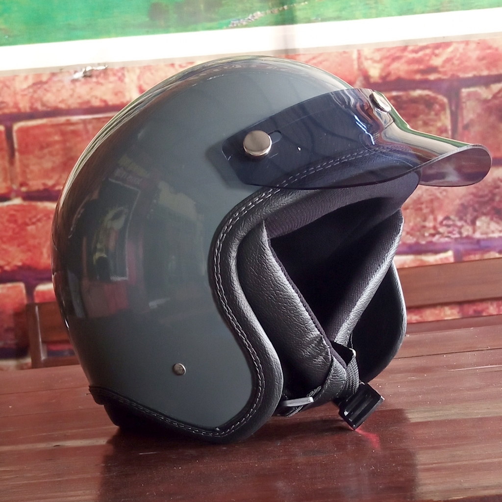 Helm Bogo Retro Vespa Shark Classic SNI