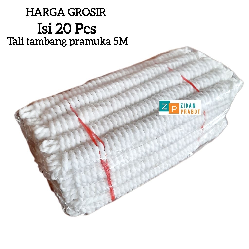 Grosir 20 Pcs Tali Tambang Pramuka 5M