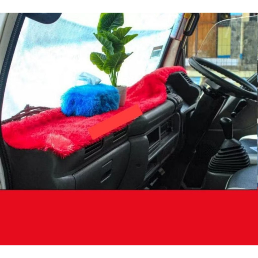 pelindung dashboard mobil cover kain bulu universal