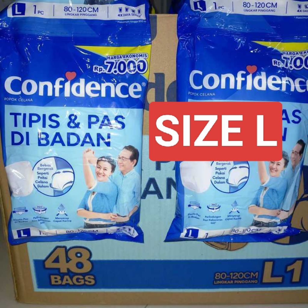 Confidence Pampers Popok Dewasa size L Murah